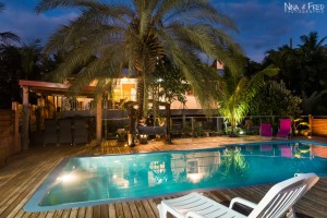 séance photo immobilière de nuit l'étang salé