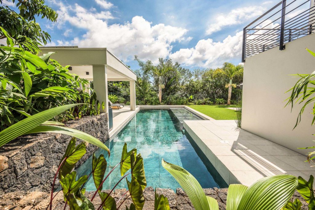 photo d'architecture jardin villa