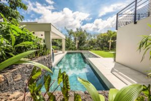 photo d'architecture jardin villa